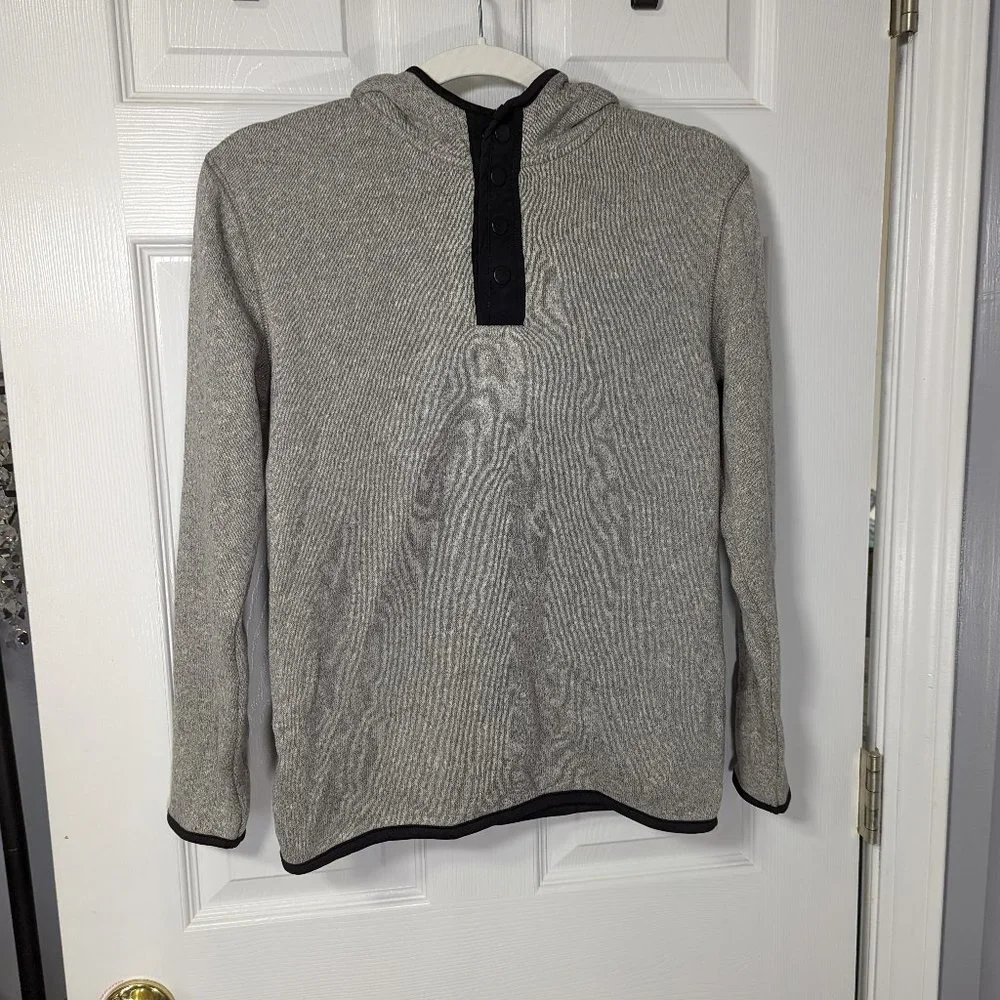 Old Navy Grey Hooded Pullover Fleece Boys Size XL